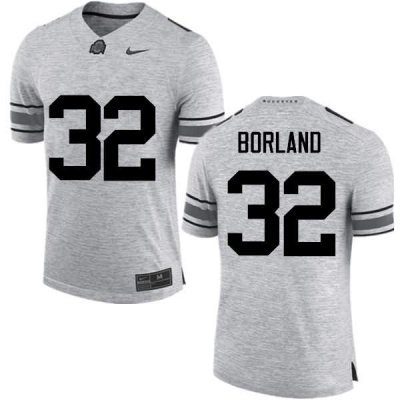 NCAA Ohio State Buckeyes Men's #32 Tuf Borland Gray Nike Football College Jersey MQU8445OU